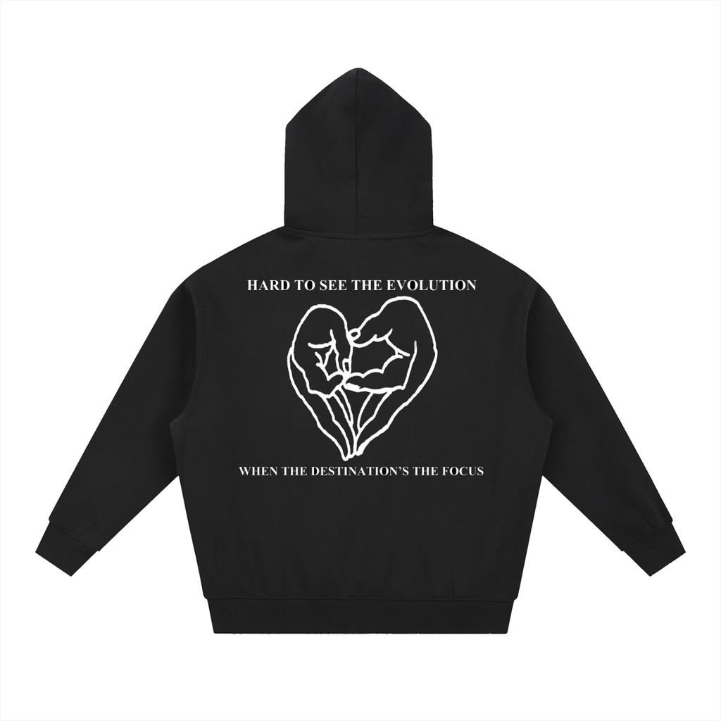 "HARD TO SEE THE EVOLUTION" HOODIE