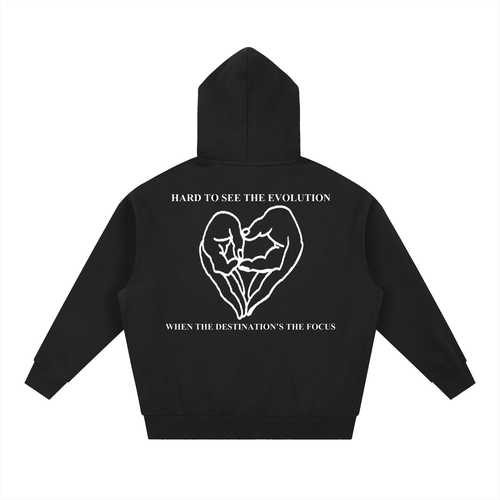 "HARD TO SEE THE EVOLUTION" HOODIE
