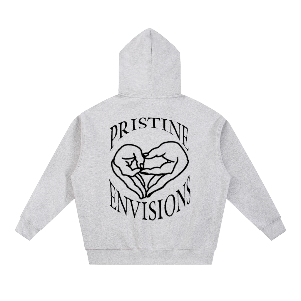 ESTABLISHED IN GREY ZIP HOODIE